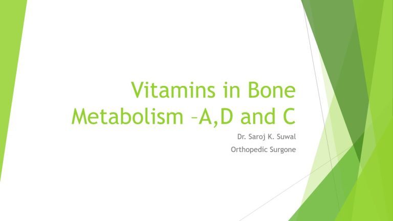 Vitamins’ Roles in Bone Metabolism- Study Notes